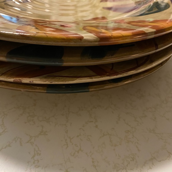 4  11 in.Dinner Plates by Home Trends Pattern:Shadowwood - Picture 7 of 10